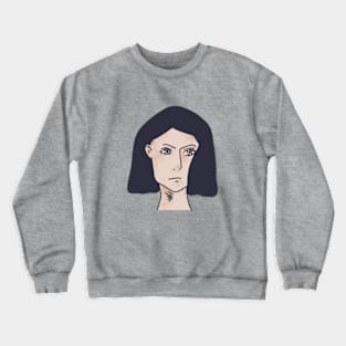 woman's face Crewneck Sweatshirt